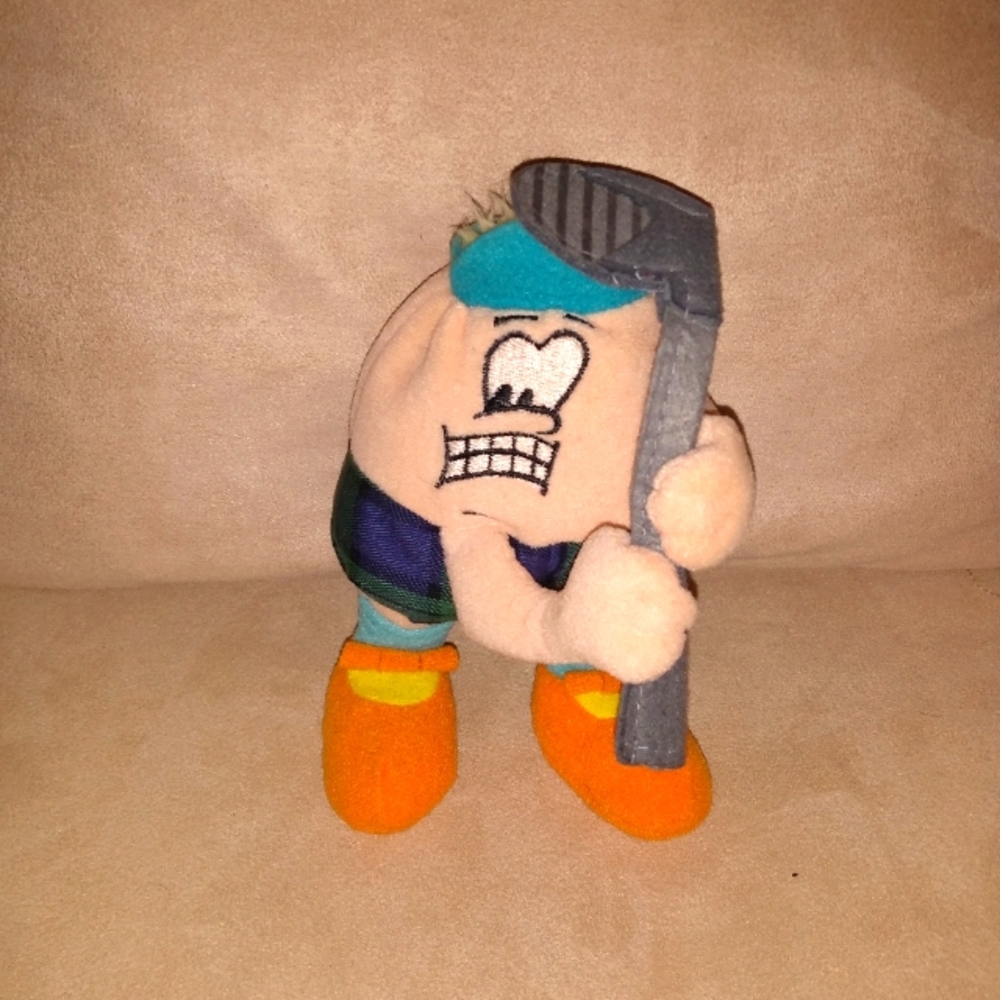 Vintage Silly Slammers Mulligan Stuffed Golfer Beanie plush